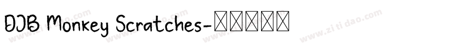 DJB Monkey Scratches字体转换